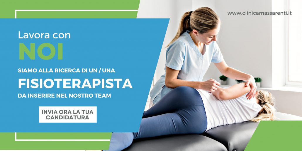 Lavora con noi: il Centro Clinico Massarenti è alla ricerca di un / una fisioterapista da inserire nel proprio team.